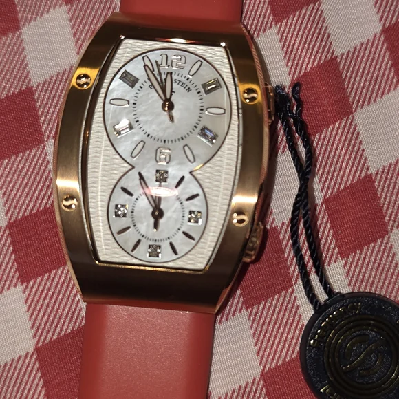 Philip Stein Authentic Red and Gold Women